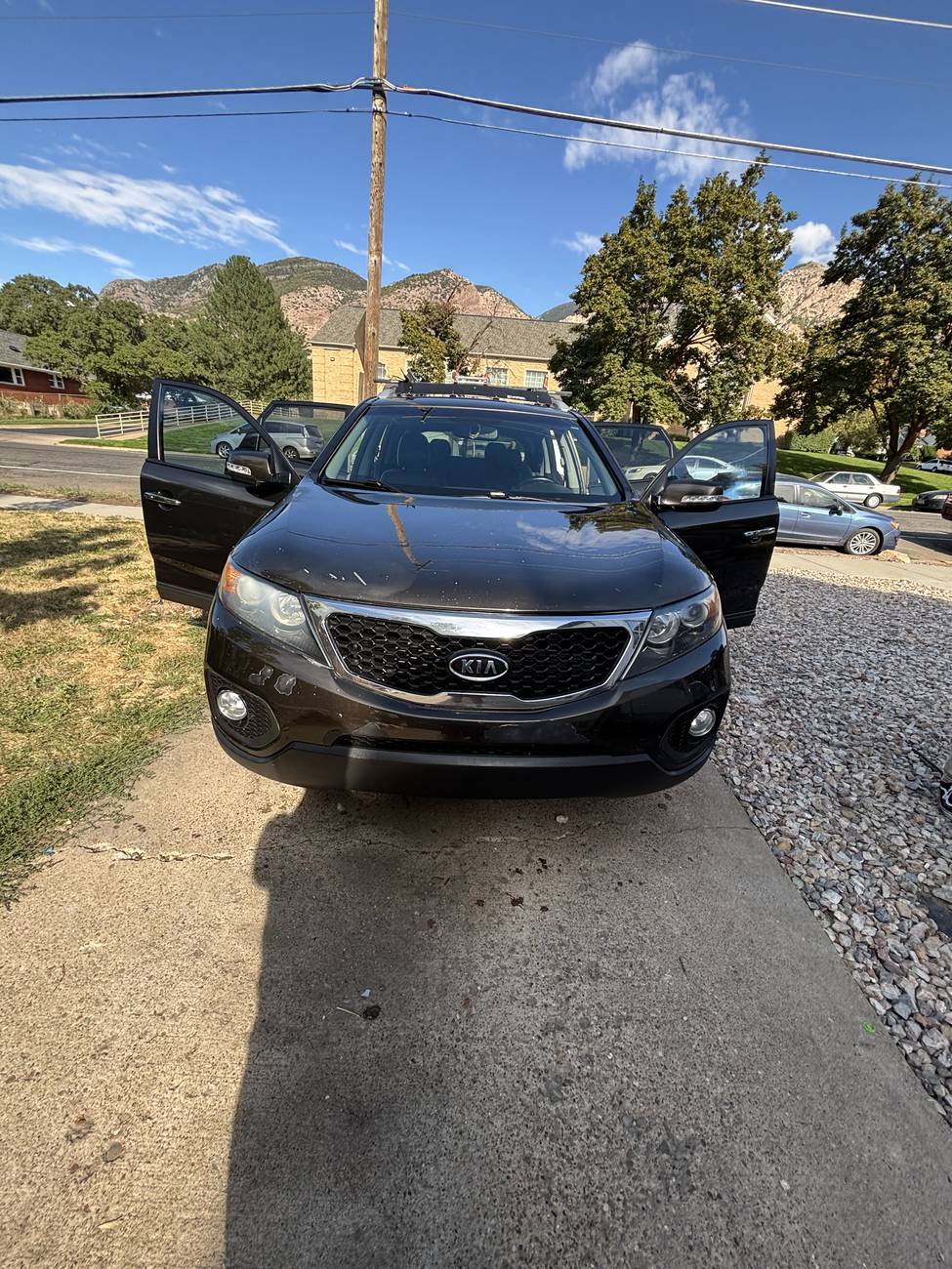 Black SUV after a full exterior hand wash and wax
